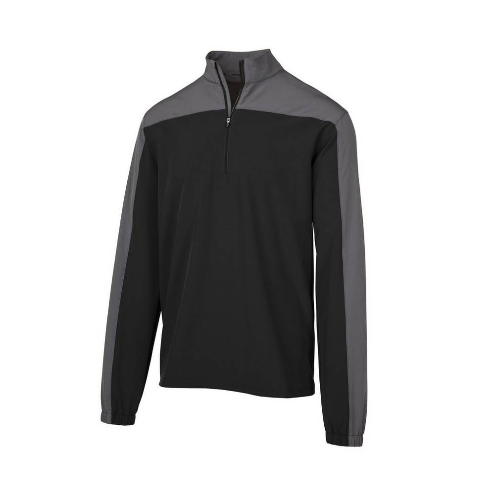 Mizuno Comp Long Sleeve Batting - Erkek Mont - Siyah Türkiye (XPTNAB-670)